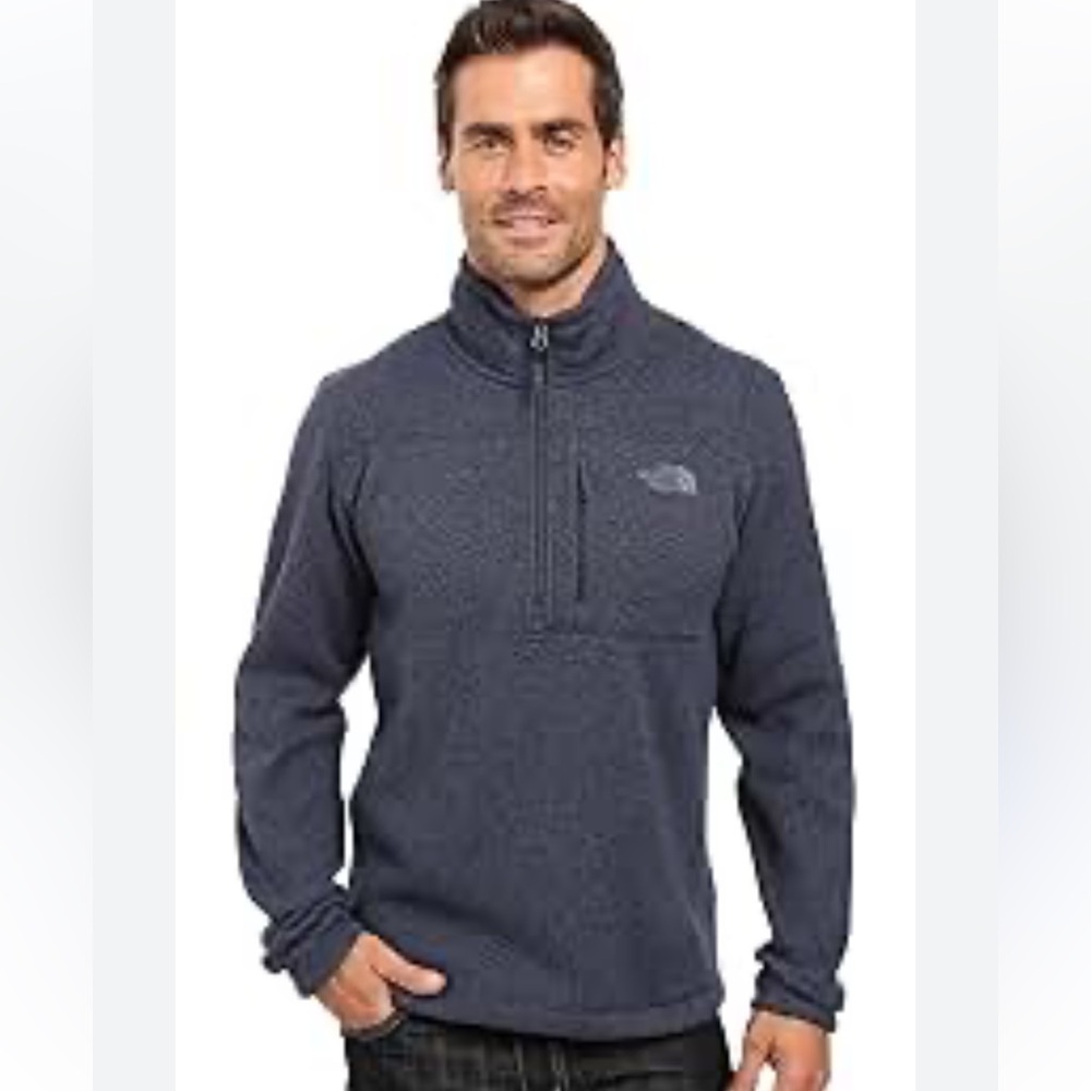 The North Face Gordon Lyons Gray Half Zip Nylon Jacket. Size M (978)